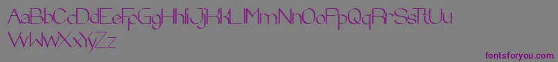 ZebraCross Font – Purple Fonts on Gray Background