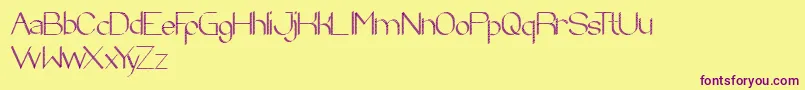 ZebraCross Font – Purple Fonts on Yellow Background