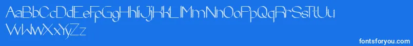 ZebraCross Font – White Fonts on Blue Background