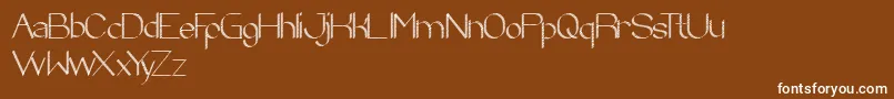 ZebraCross Font – White Fonts on Brown Background