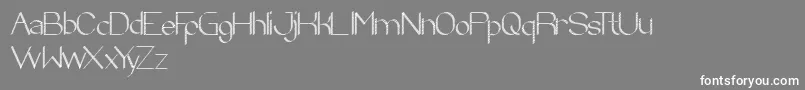 ZebraCross-Schriftart – Weiße Schriften auf grauem Hintergrund