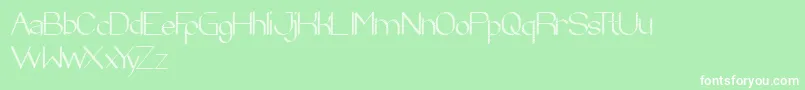 ZebraCross Font – White Fonts on Green Background