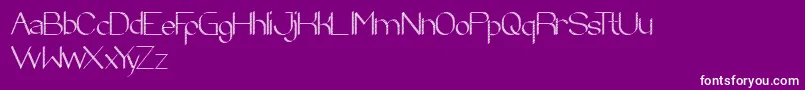 ZebraCross Font – White Fonts on Purple Background