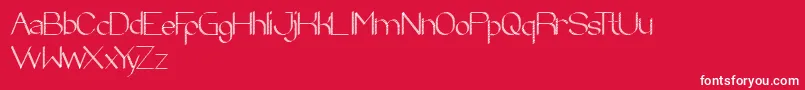 フォントZebraCross – 赤い背景に白い文字