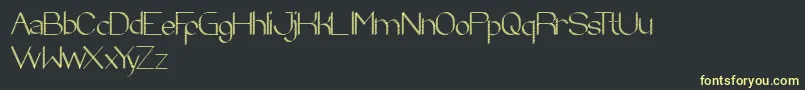 ZebraCross Font – Yellow Fonts on Black Background