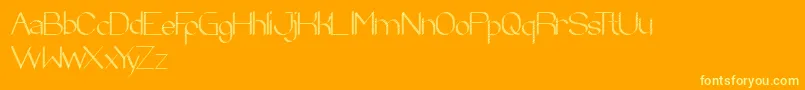 ZebraCross Font – Yellow Fonts on Orange Background