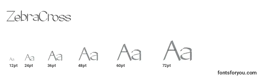 ZebraCross Font Sizes