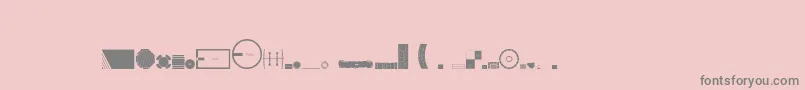 Landscapeplanning Font – Gray Fonts on Pink Background