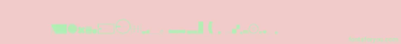 Fonte Landscapeplanning – fontes verdes em um fundo rosa