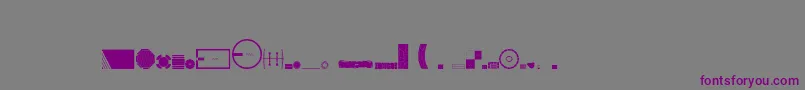 Landscapeplanning Font – Purple Fonts on Gray Background