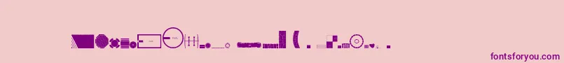 Landscapeplanning-Schriftart – Violette Schriften auf rosa Hintergrund