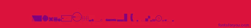 Landscapeplanning Font – Purple Fonts on Red Background