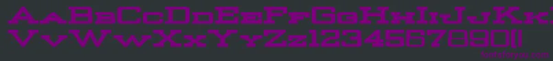 StrongmanBold Font – Purple Fonts on Black Background
