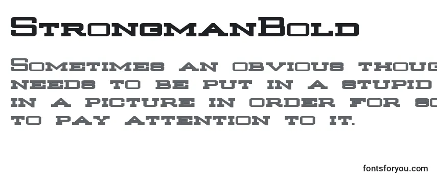 StrongmanBold-fontti