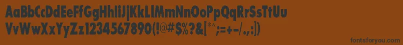 Fonte BouganBlackcondensedSsiExtraBoldCondensed – fontes pretas em um fundo marrom