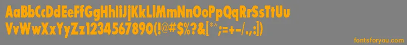 En savoir plus sur la police BouganBlackcondensedSsiExtraBoldCondensed Police BouganBlackcondensedSsiExtraBoldCondensed – polices orange sur fond gris