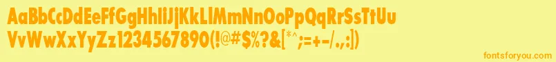 Más sobre la fuente BouganBlackcondensedSsiExtraBoldCondensed fuente BouganBlackcondensedSsiExtraBoldCondensed – Fuentes Naranjas Sobre Fondo Amarillo