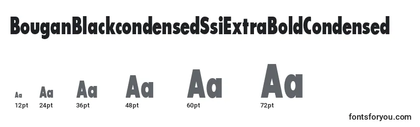 BouganBlackcondensedSsiExtraBoldCondensed Font Sizes