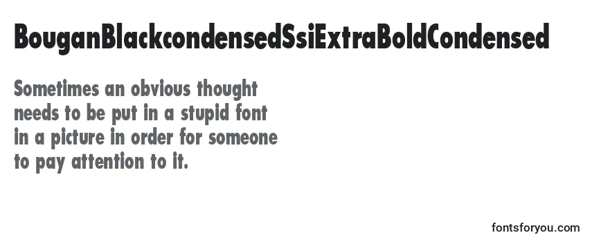 BouganBlackcondensedSsiExtraBoldCondensed-fontti