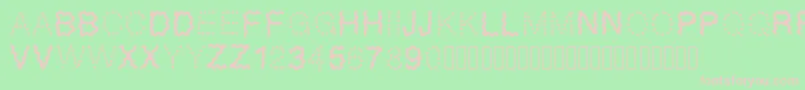 Funny Font – Pink Fonts on Green Background