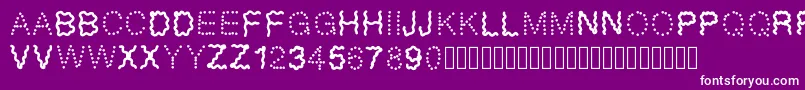 Funny Font – White Fonts on Purple Background