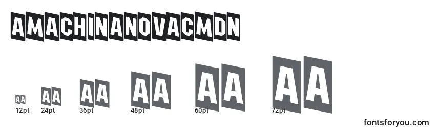 AMachinanovacmdn Font Sizes