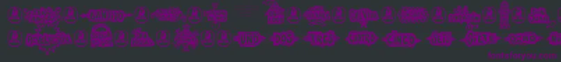 FeCheVivaBanana Font – Purple Fonts on Black Background