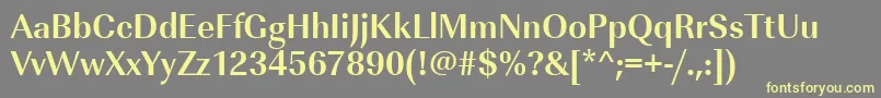 UrwimperialtnarBold Font – Yellow Fonts on Gray Background