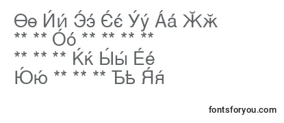 Schriftart CyrillicsansMedium