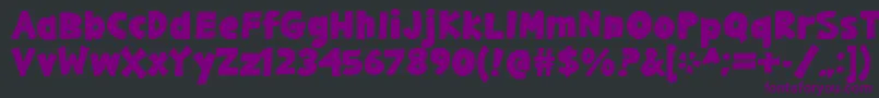GargleExBd Font – Purple Fonts on Black Background