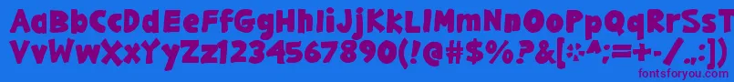 More about GargleExBd Font GargleExBd Font – Purple Fonts on Blue Background
