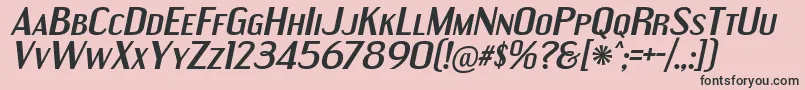 EngebrechtreExBdIt-Schriftart – Schwarze Schriften auf rosa Hintergrund