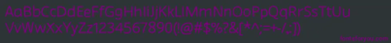 Шрифт ChirotaRegular – фиолетовые шрифты на чёрном фоне