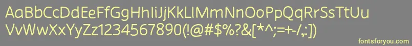 ChirotaRegular Font – Yellow Fonts on Gray Background
