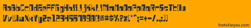 Saiba mais sobre a fonte DrosselmeyerCondensed Fonte DrosselmeyerCondensed – fontes pretas em um fundo laranja