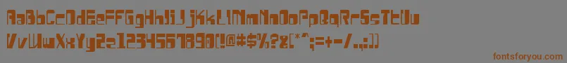 DrosselmeyerCondensed Font – Brown Fonts on Gray Background