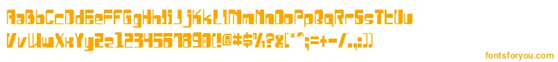 DrosselmeyerCondensed Font – Orange Fonts on White Background