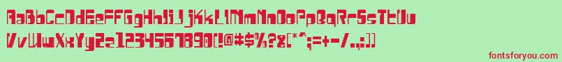 DrosselmeyerCondensed Font – Red Fonts on Green Background