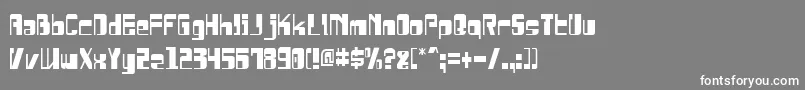 DrosselmeyerCondensed Font – White Fonts on Gray Background