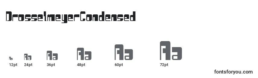 DrosselmeyerCondensed Font Sizes