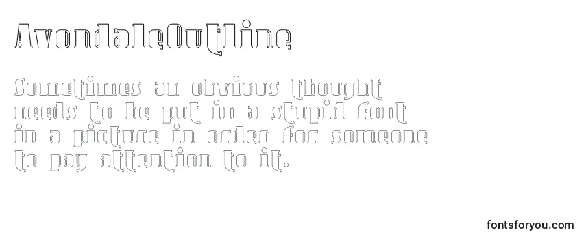 AvondaleOutline Font