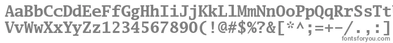 フォントLuximb – 白い背景に灰色の文字
