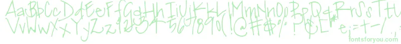 DjbMissJinkieVanPelt Font – Green Fonts