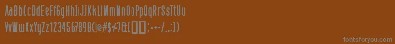Шрифт DefattedMilkBold – серые шрифты на коричневом фоне