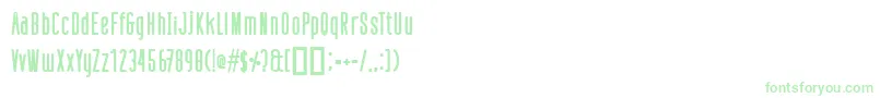 DefattedMilkBold Font – Green Fonts on White Background