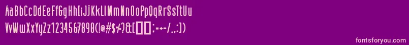 DefattedMilkBold Font – Pink Fonts on Purple Background