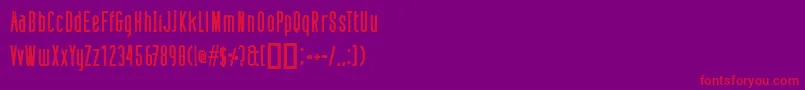 DefattedMilkBold Font – Red Fonts on Purple Background