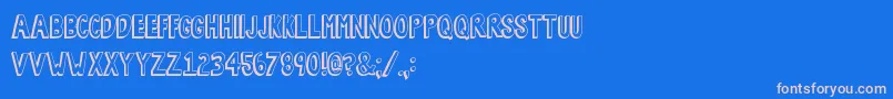 BobsBurgers Font – Pink Fonts on Blue Background