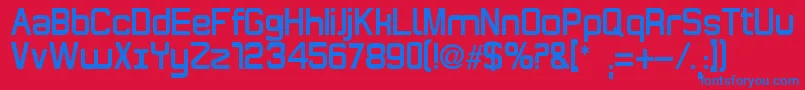 MaximilienRegular Font – Blue Fonts on Red Background