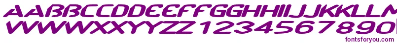 Шрифт CftechnoramaSlanted – фиолетовые шрифты